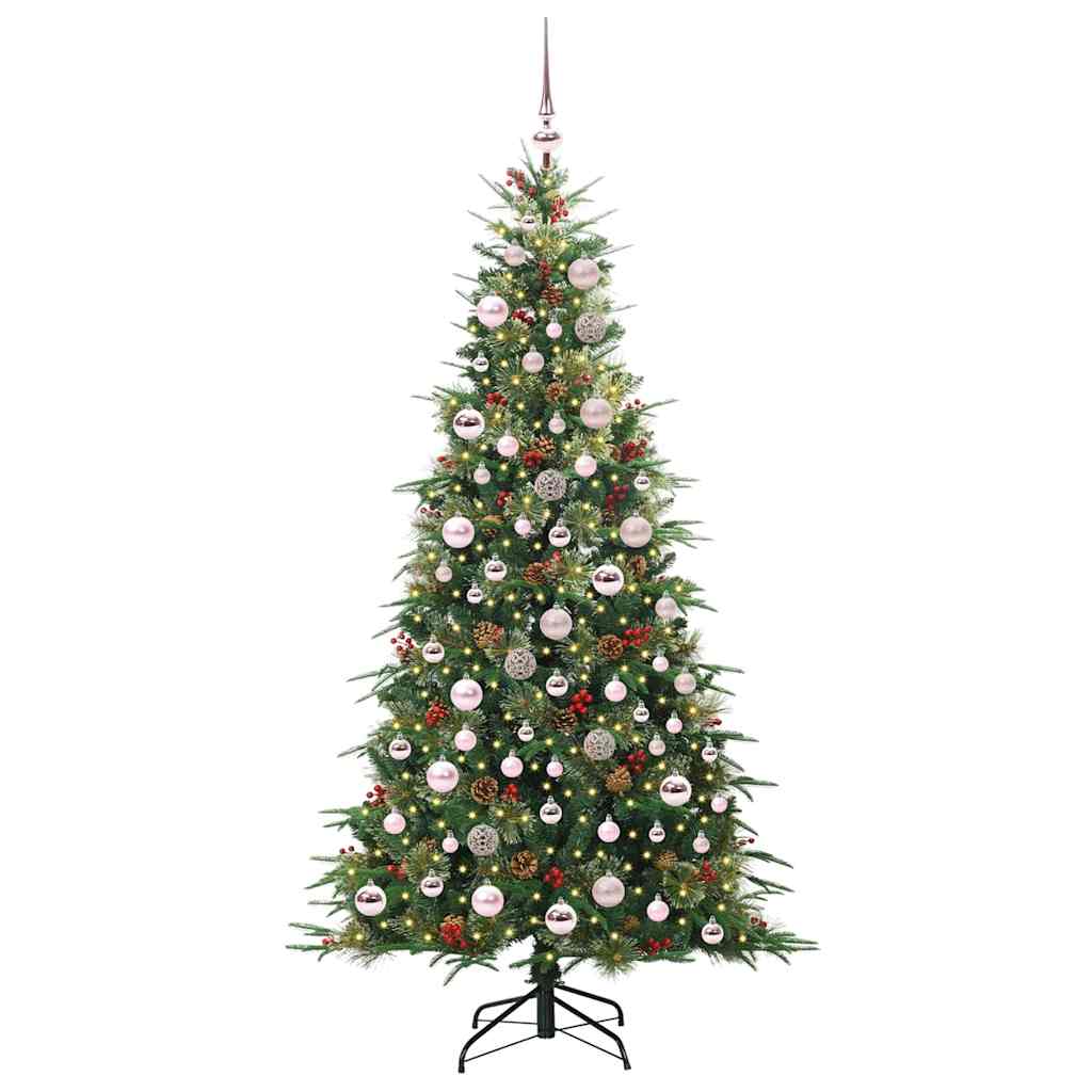 Artificial Hinged Christmas Tree Green 180 cm PE and PVC