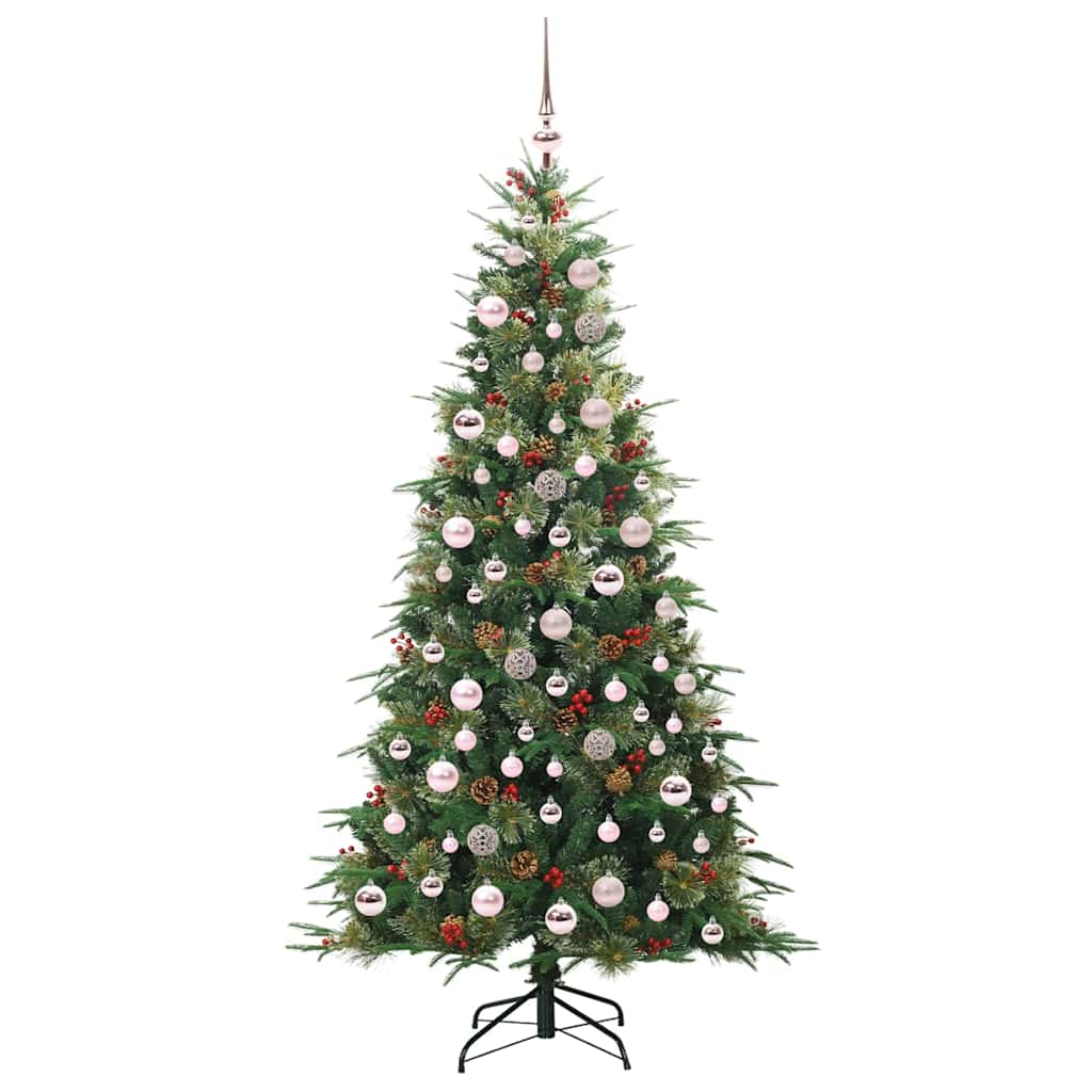 Artificial Hinged Christmas Tree Green 180 cm PE and PVC