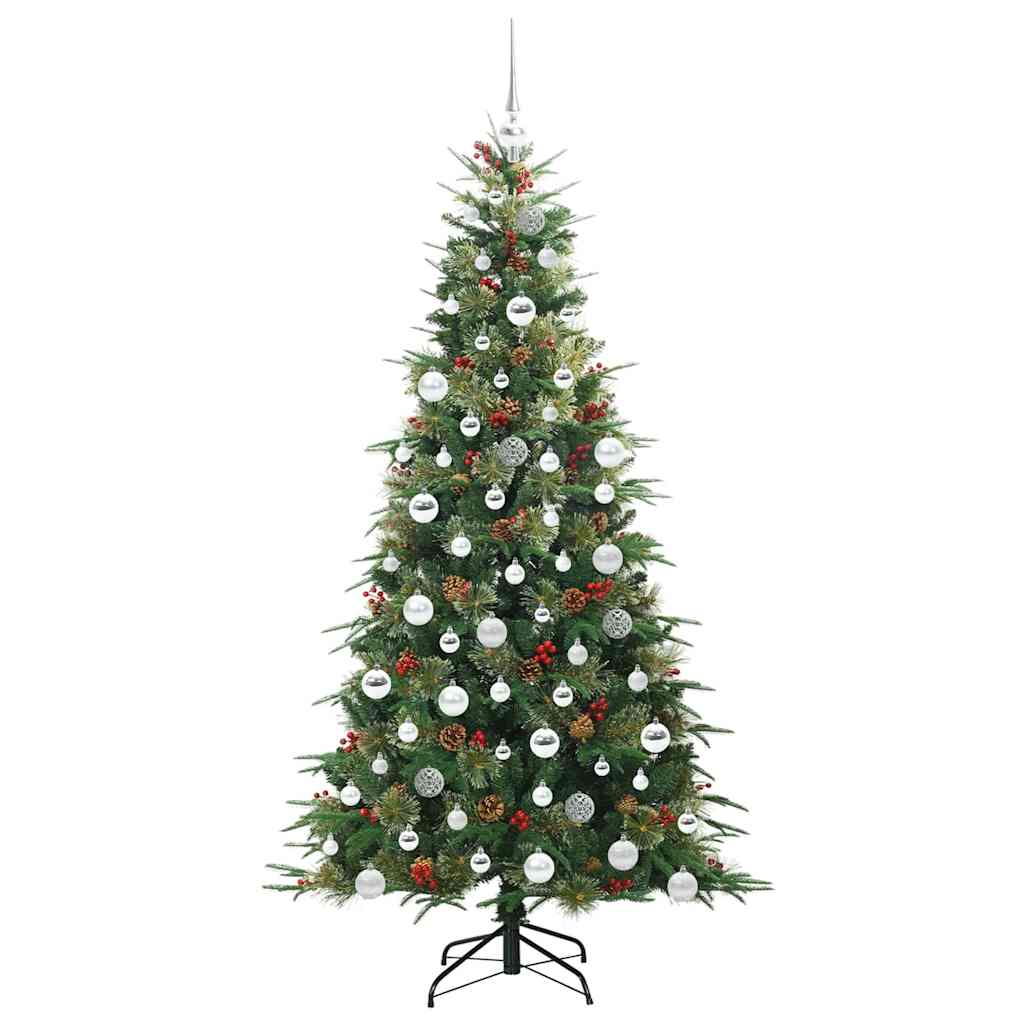Artificial Hinged Christmas Tree Green 180 cm PE and PVC