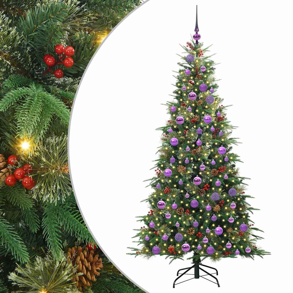 Artificial Hinged Christmas Tree Green 180 cm PE and PVC