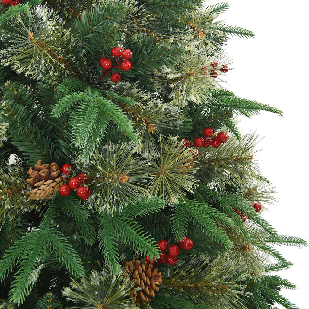 Artificial Hinged Christmas Tree Green 240 cm PE and PVC