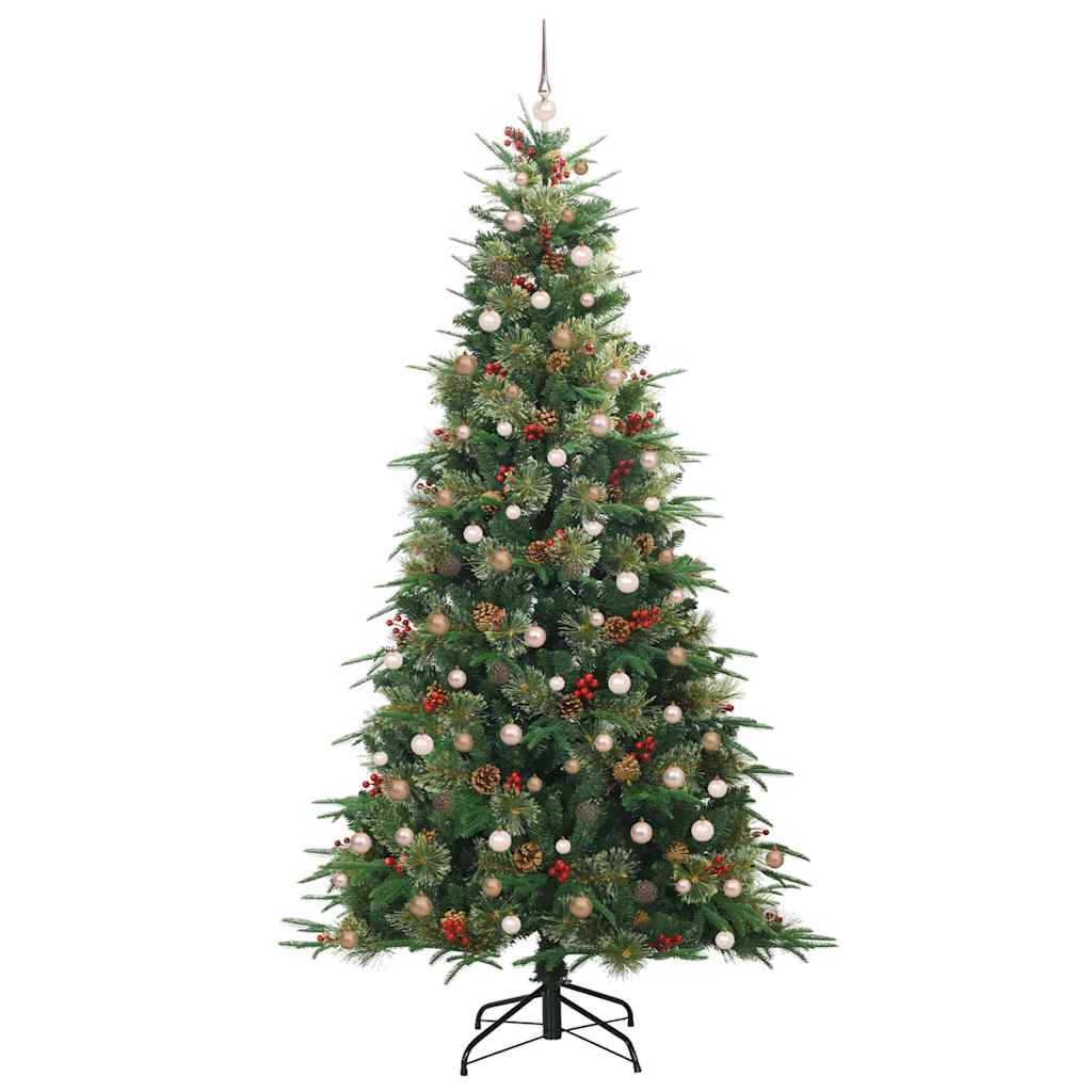 Artificial Hinged Christmas Tree Green 240 cm PE and PVC