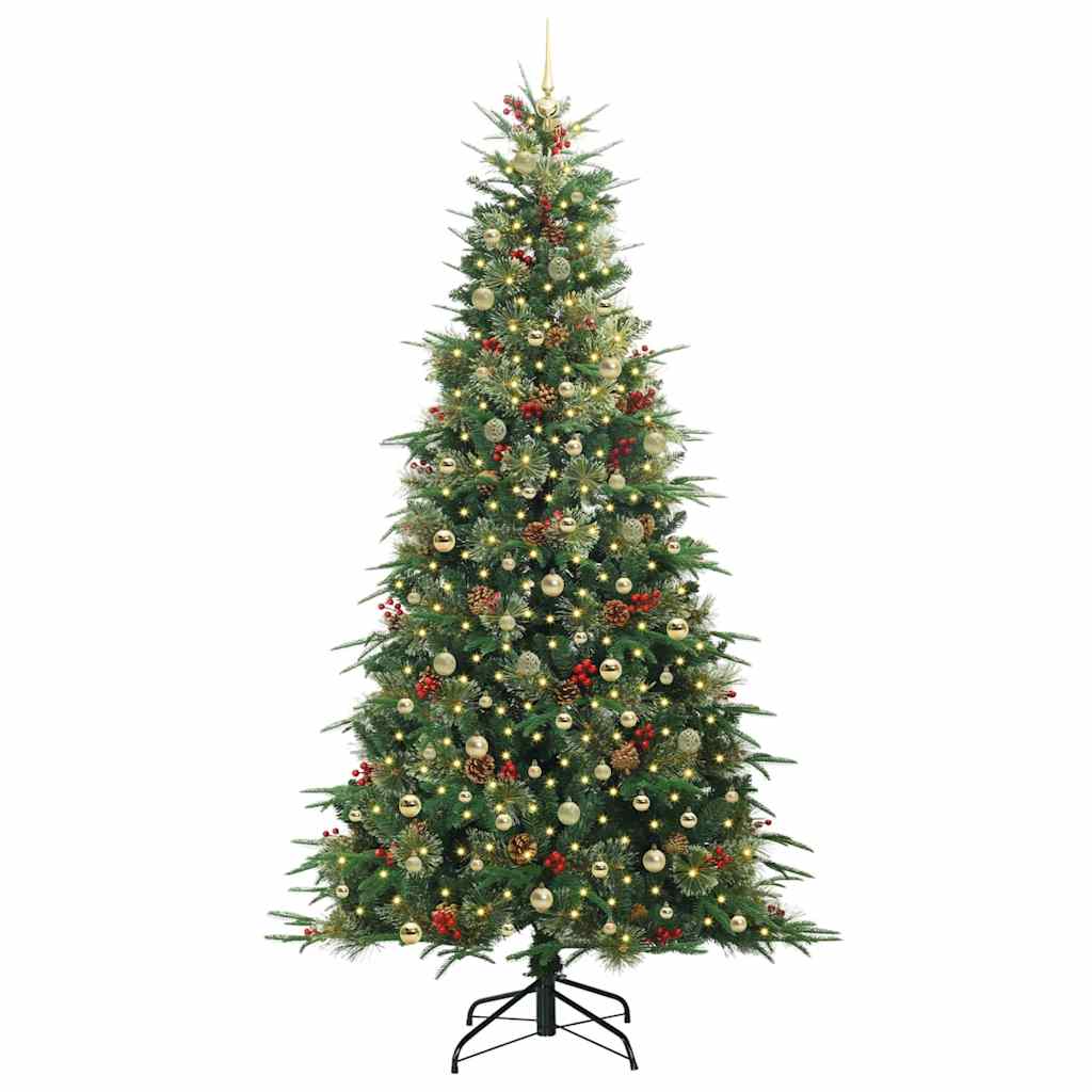 Artificial Hinged Christmas Tree Green 240 cm PE and PVC