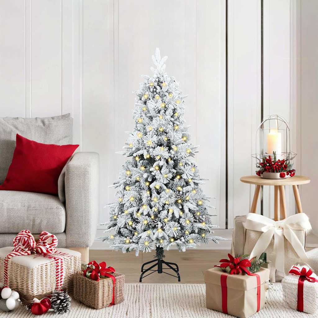 Artificial Hinged Christmas Tree Green 120 cm PE and PVC