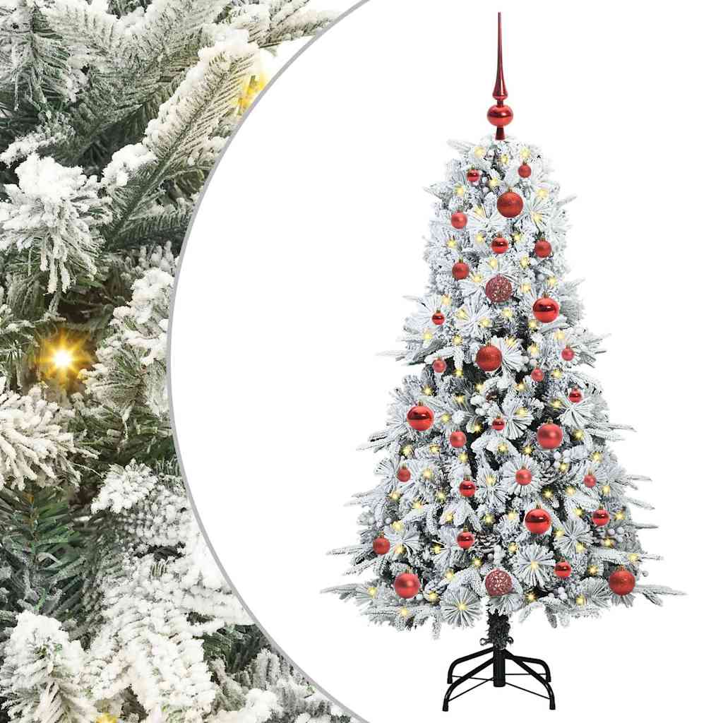 Artificial Hinged Christmas Tree Green 120 cm PE and PVC