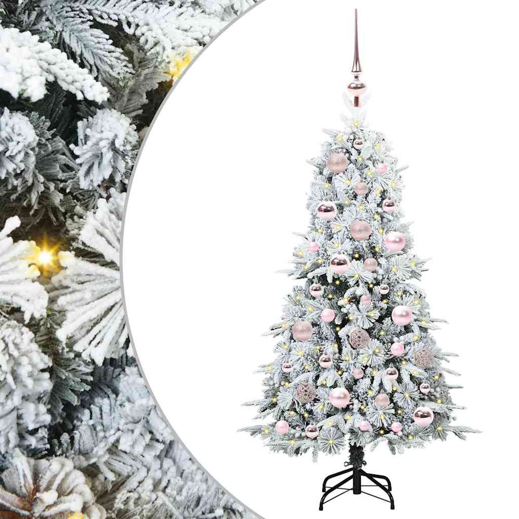 Artificial Hinged Christmas Tree Green 120 cm PE and PVC