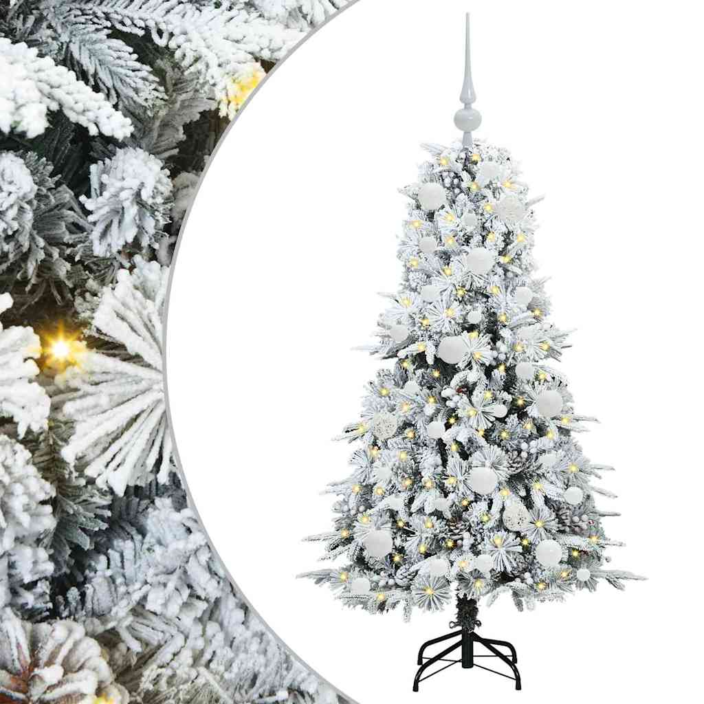 Artificial Hinged Christmas Tree Green 120 cm PE and PVC