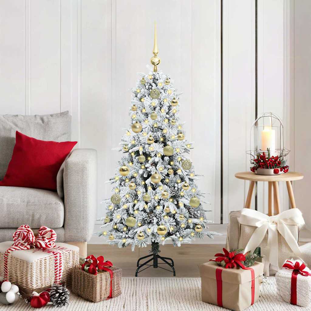 Artificial Hinged Christmas Tree Green 120 cm PE and PVC