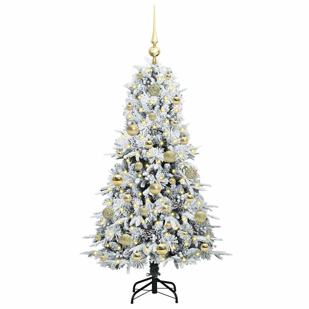 Artificial Hinged Christmas Tree Green 120 cm PE and PVC