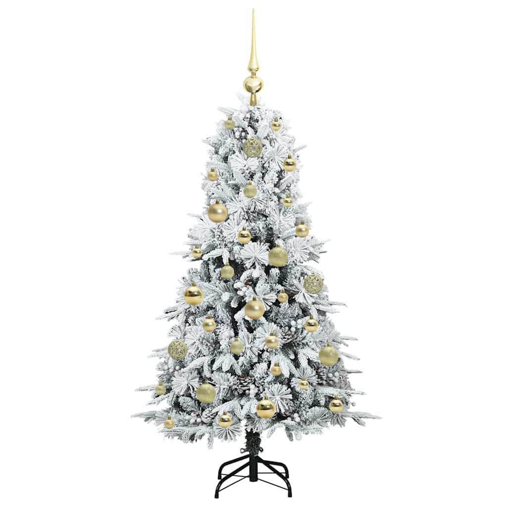 Artificial Hinged Christmas Tree Green 120 cm PE and PVC