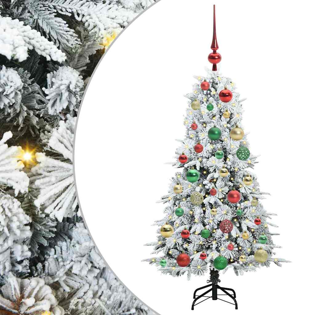 Artificial Hinged Christmas Tree Green 120 cm PE and PVC