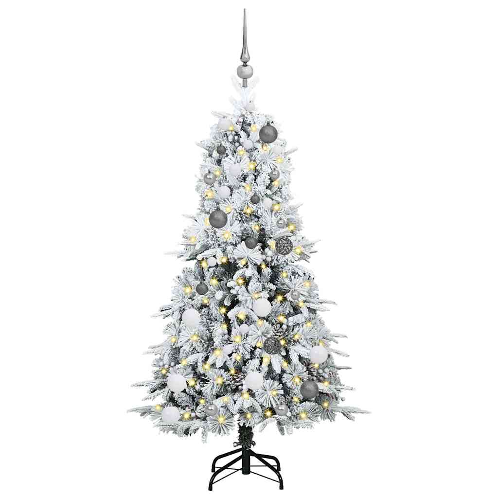 Artificial Hinged Christmas Tree Green 150 cm PE and PVC