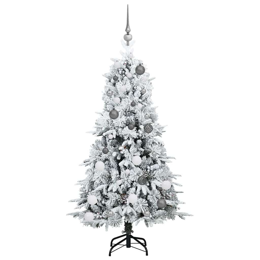 Artificial Hinged Christmas Tree Green 150 cm PE and PVC