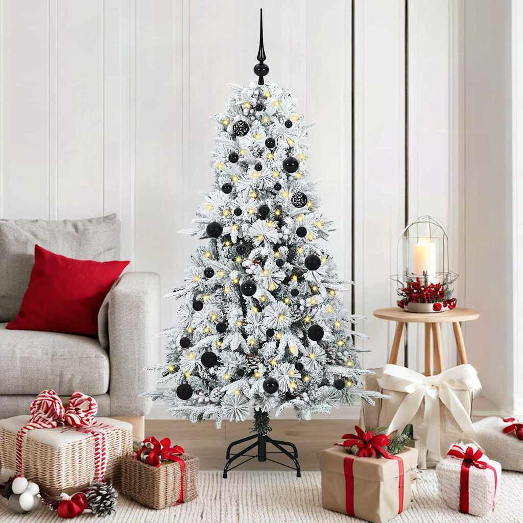 Artificial Hinged Christmas Tree Green 150 cm PE and PVC