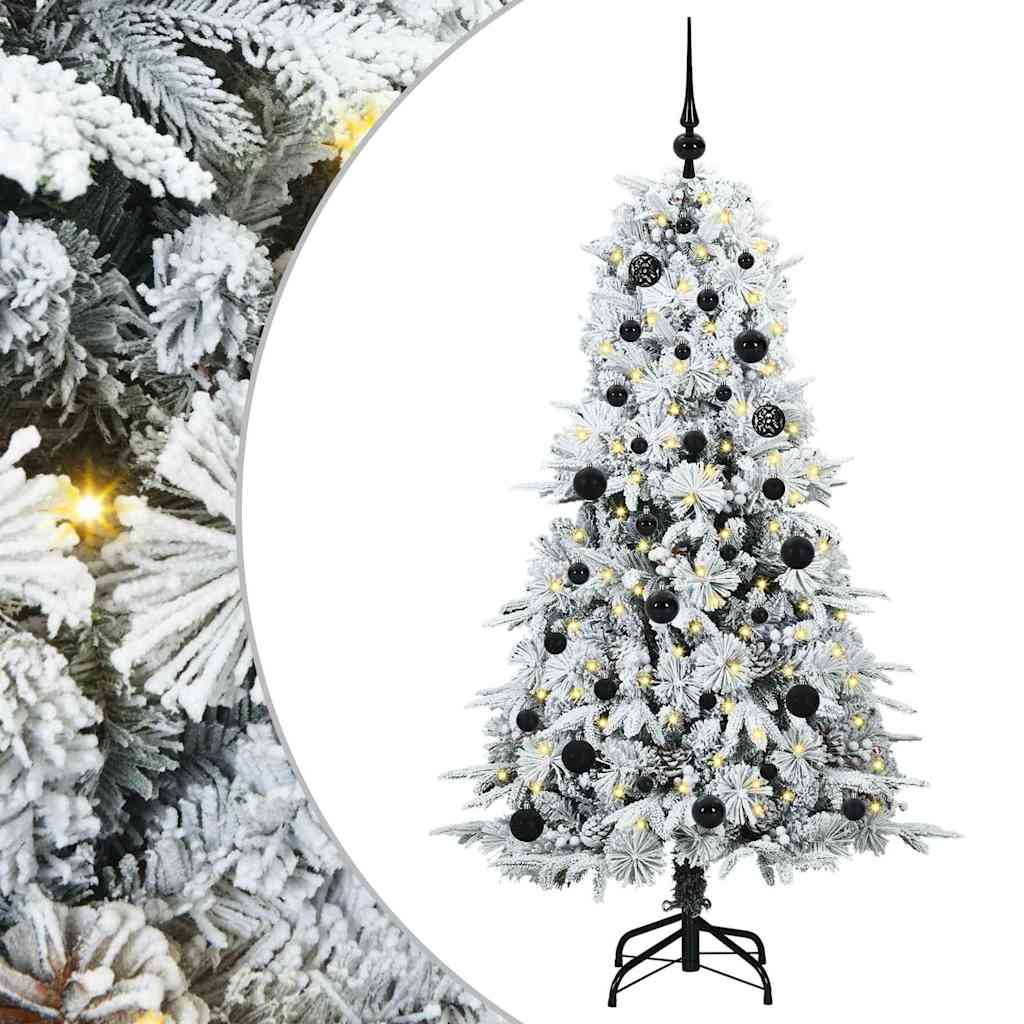 Artificial Hinged Christmas Tree Green 150 cm PE and PVC