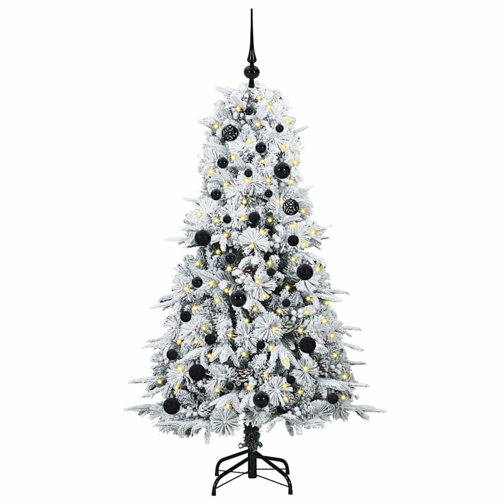 Artificial Hinged Christmas Tree Green 150 cm PE and PVC