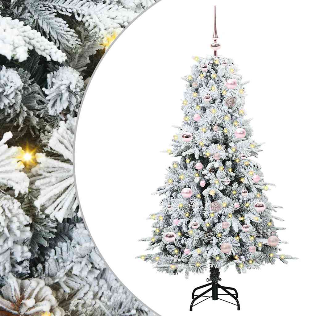 Artificial Hinged Christmas Tree Green 150 cm PE and PVC