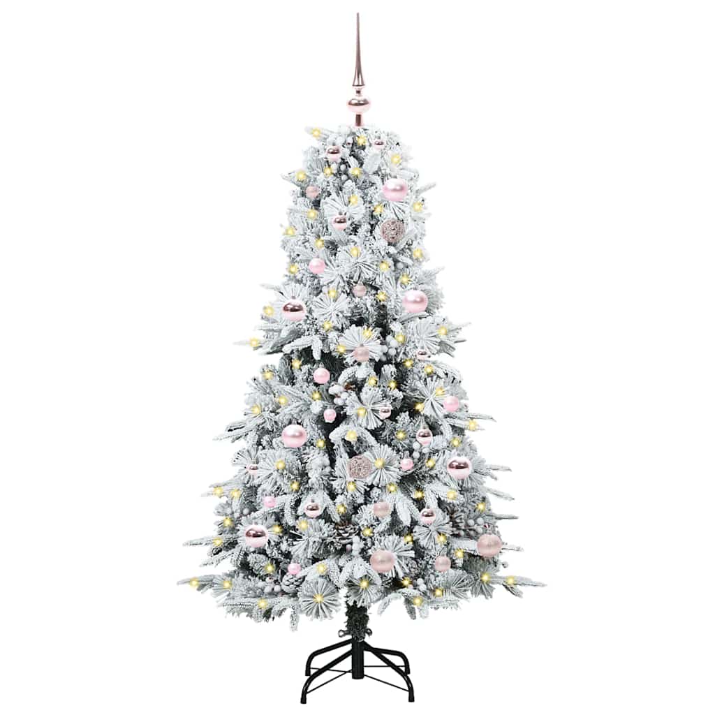 Artificial Hinged Christmas Tree Green 150 cm PE and PVC