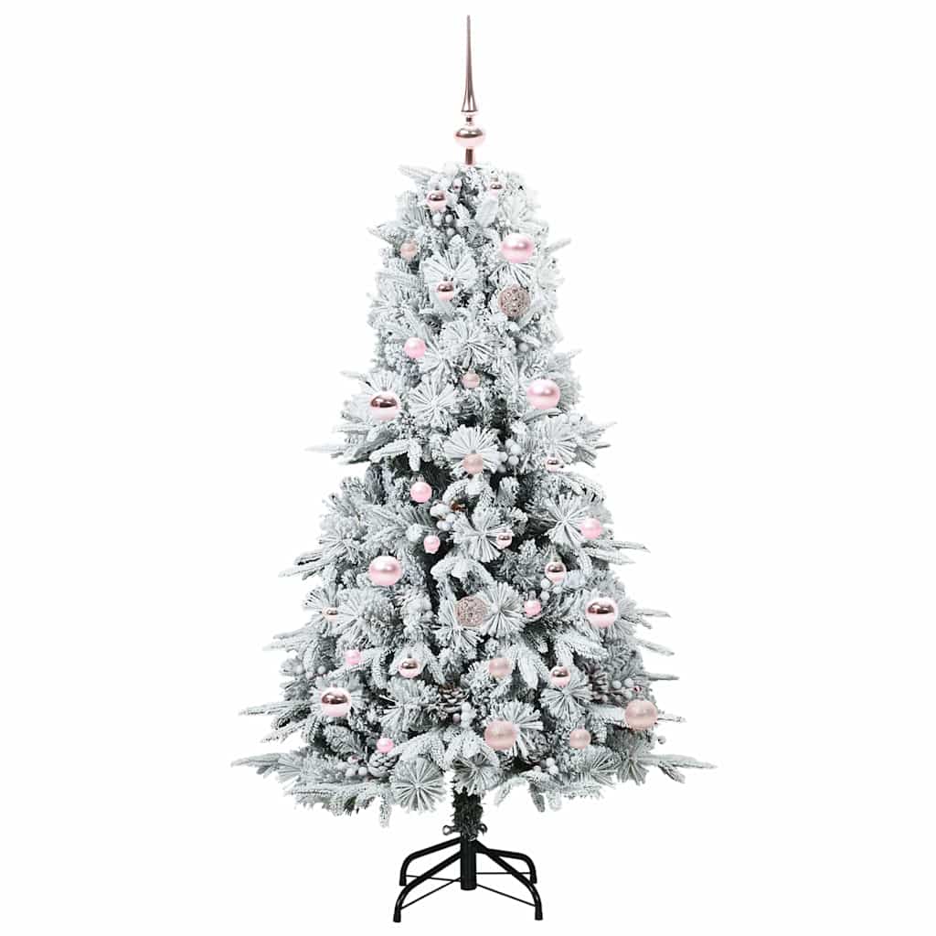 Artificial Hinged Christmas Tree Green 150 cm PE and PVC