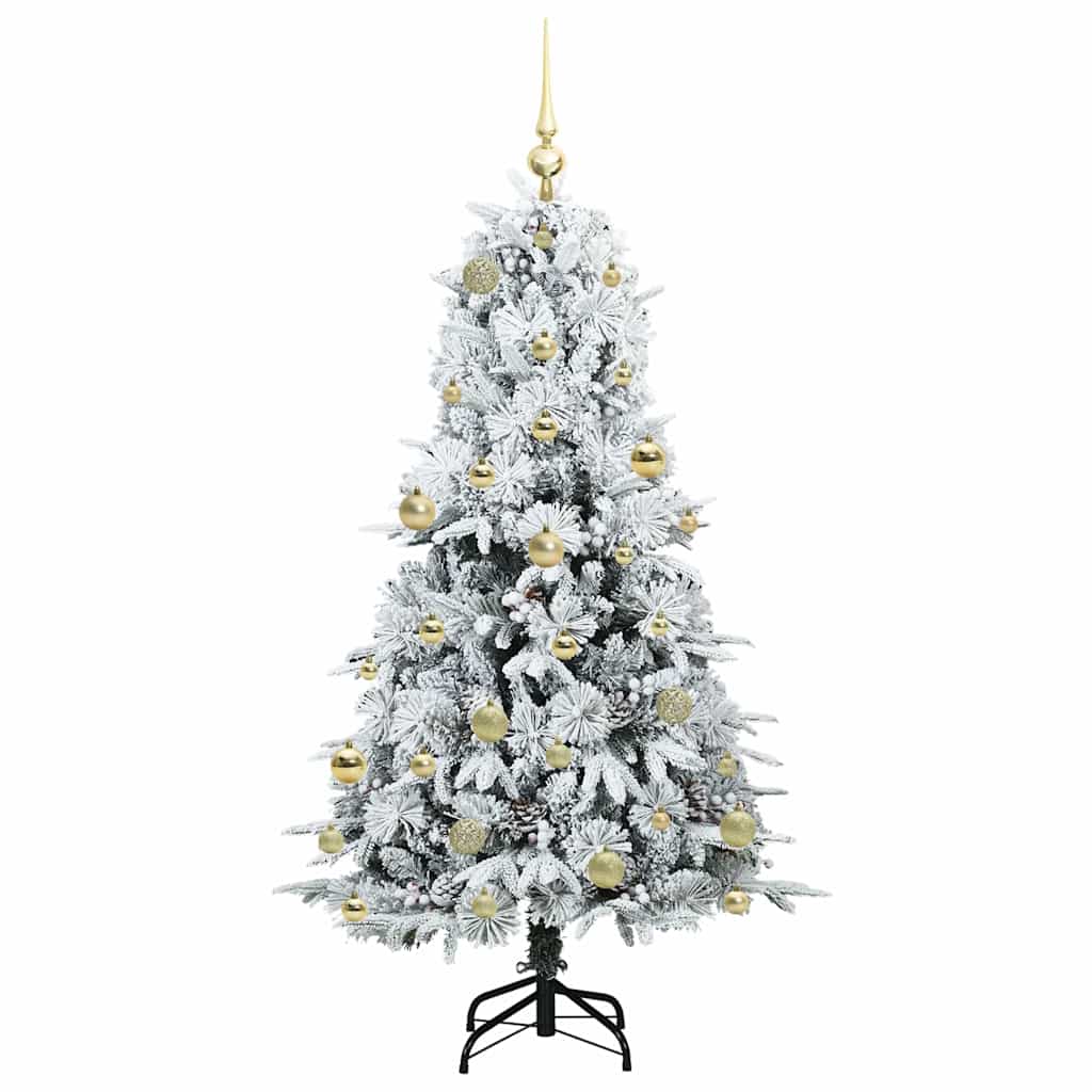 Artificial Hinged Christmas Tree Green 150 cm PE and PVC