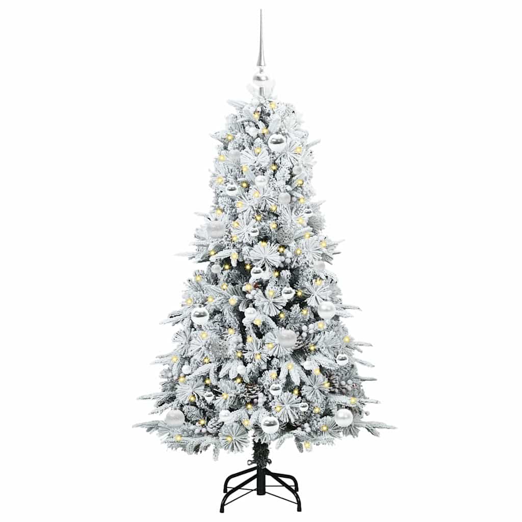 Artificial Hinged Christmas Tree Green 150 cm PE and PVC