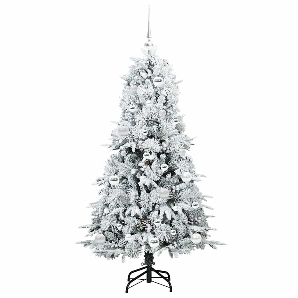 Artificial Hinged Christmas Tree Green 150 cm PE and PVC