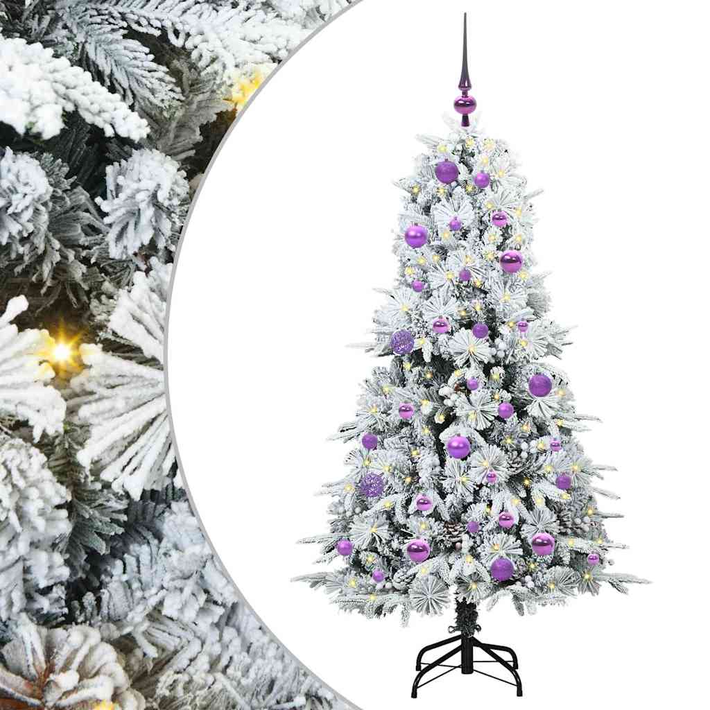 Artificial Hinged Christmas Tree Green 150 cm PE and PVC