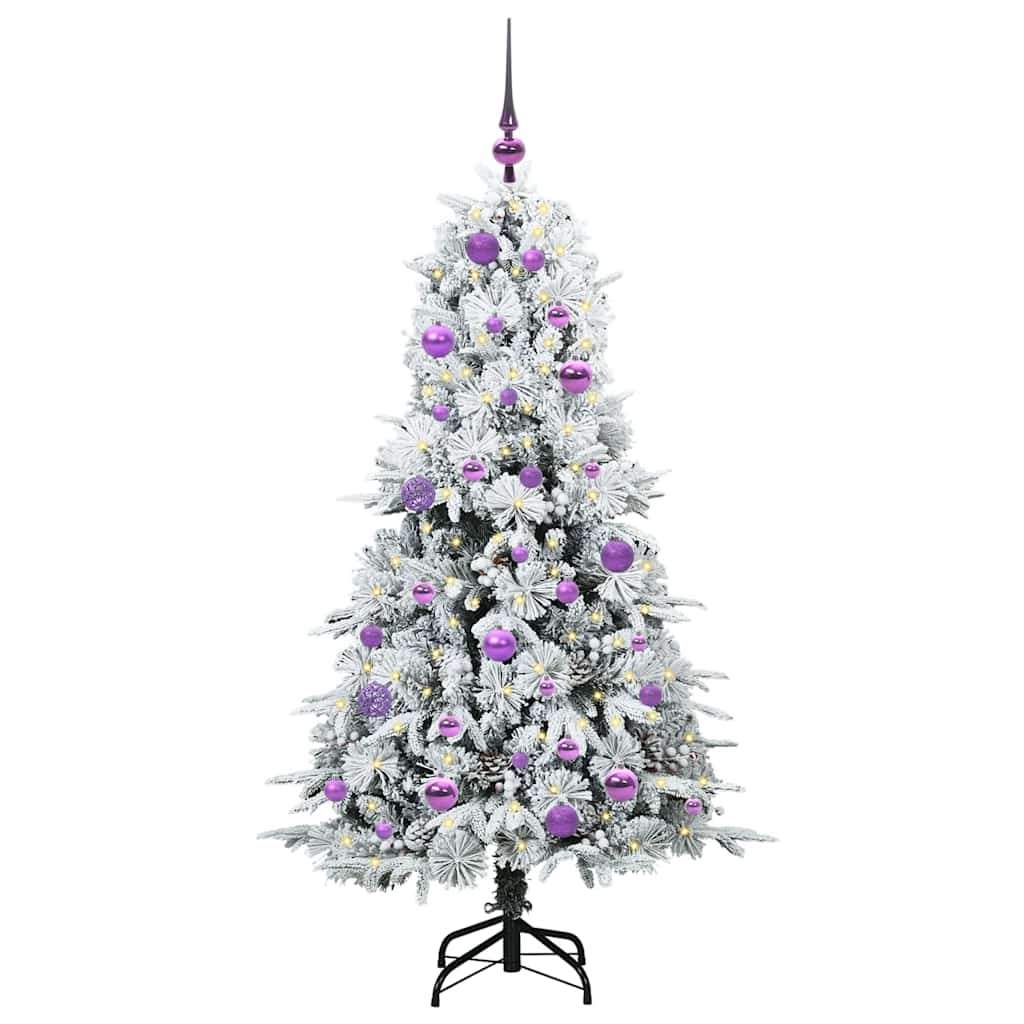 Artificial Hinged Christmas Tree Green 150 cm PE and PVC