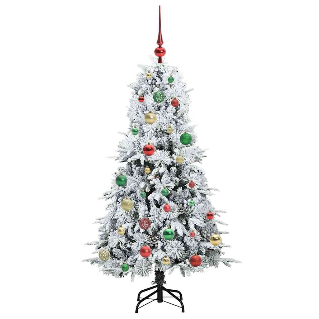 Artificial Hinged Christmas Tree Green 150 cm PE and PVC