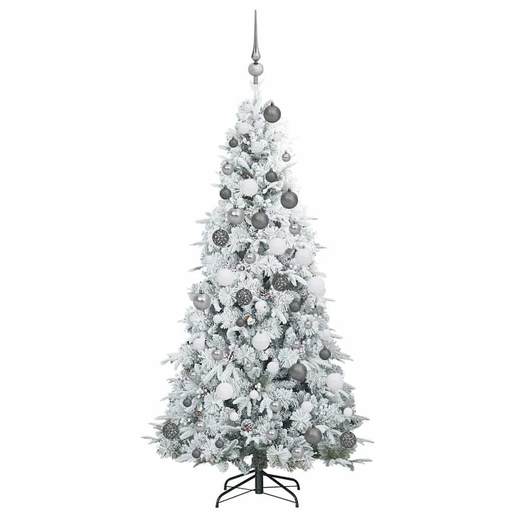 Artificial Hinged Christmas Tree Green 180 cm PE and PVC