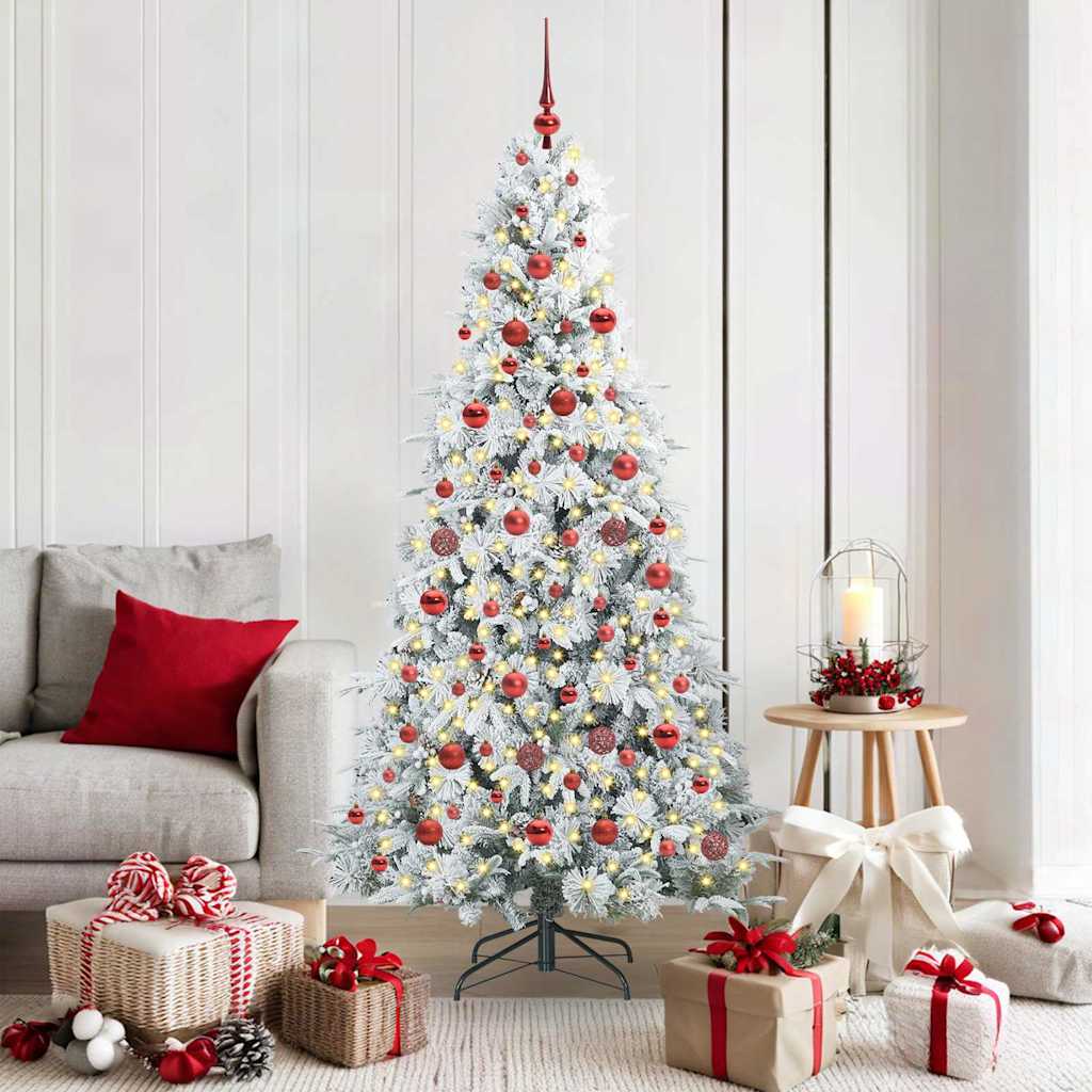 Artificial Hinged Christmas Tree Green 180 cm PE and PVC
