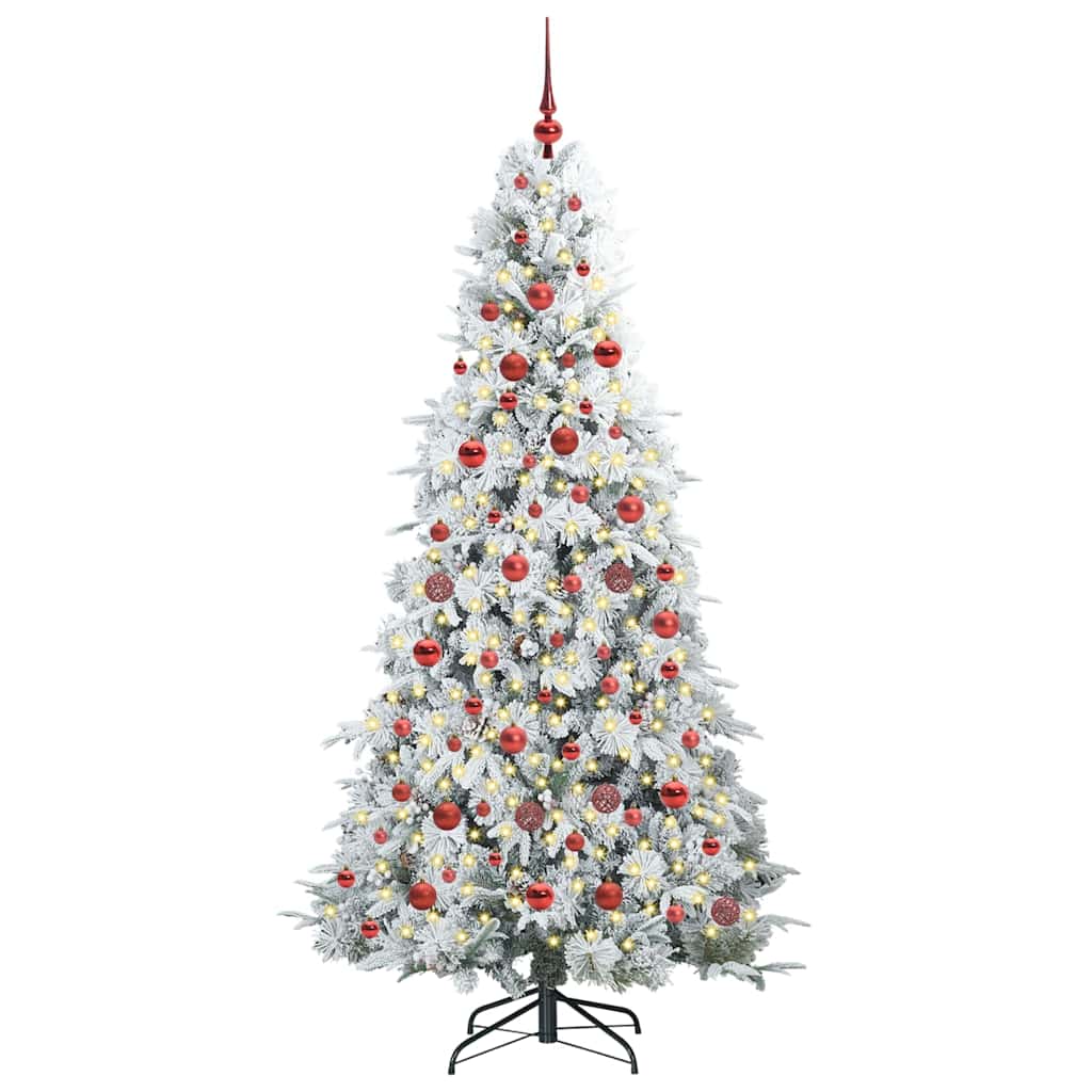 Artificial Hinged Christmas Tree Green 180 cm PE and PVC