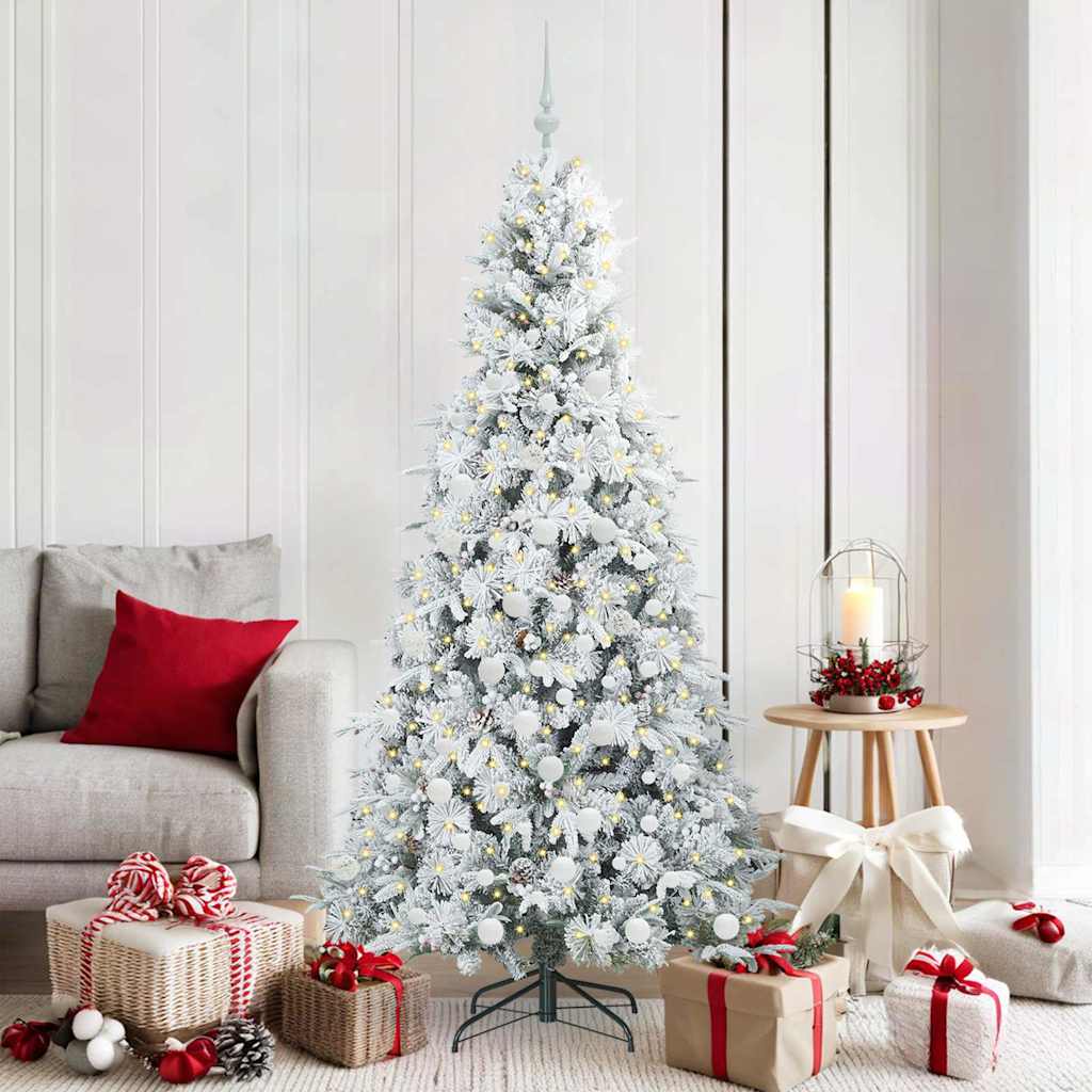 Artificial Hinged Christmas Tree Green 180 cm PE and PVC