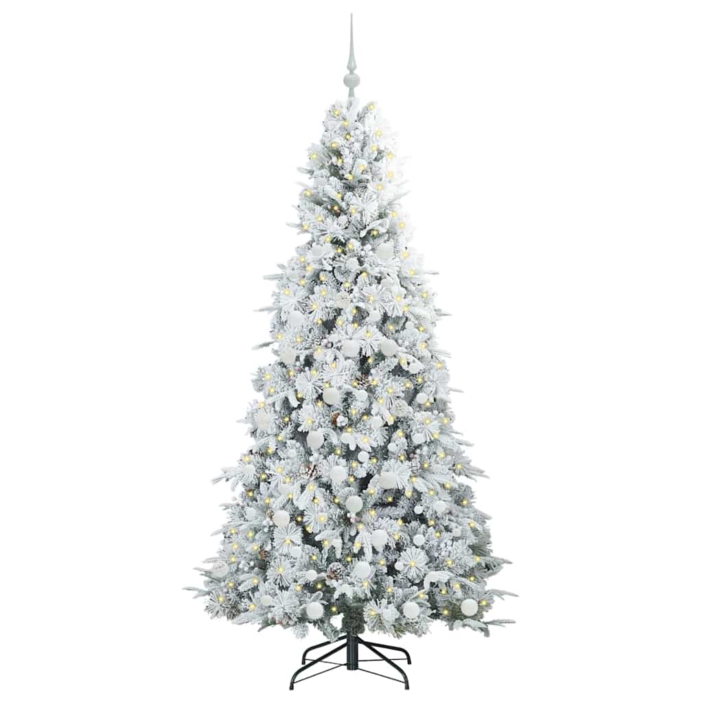 Artificial Hinged Christmas Tree Green 180 cm PE and PVC