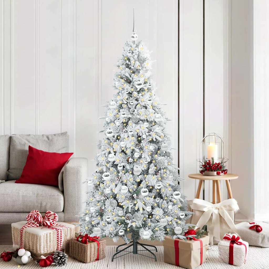 Artificial Hinged Christmas Tree Green 180 cm PE and PVC