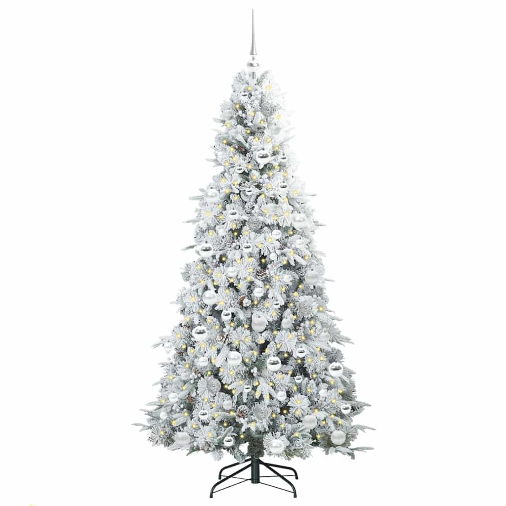 Artificial Hinged Christmas Tree Green 180 cm PE and PVC