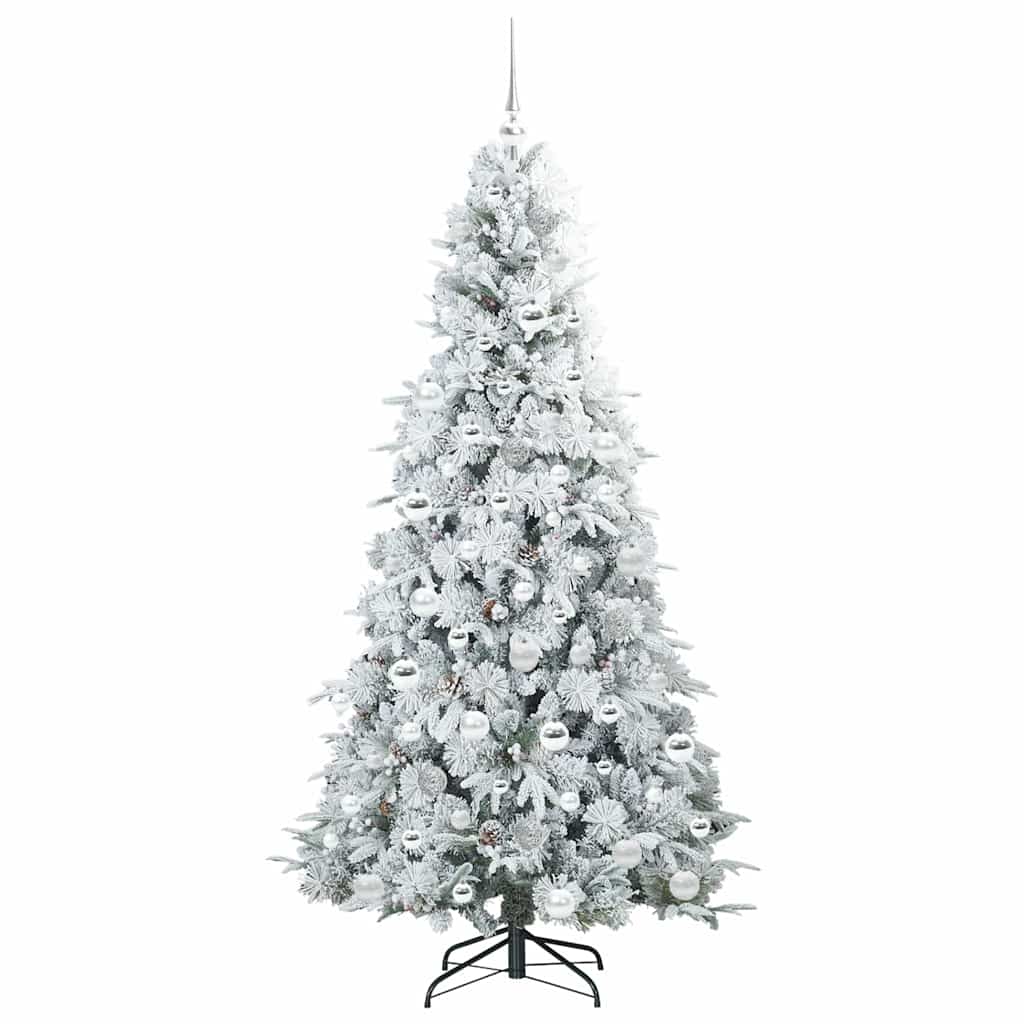 Artificial Hinged Christmas Tree Green 180 cm PE and PVC