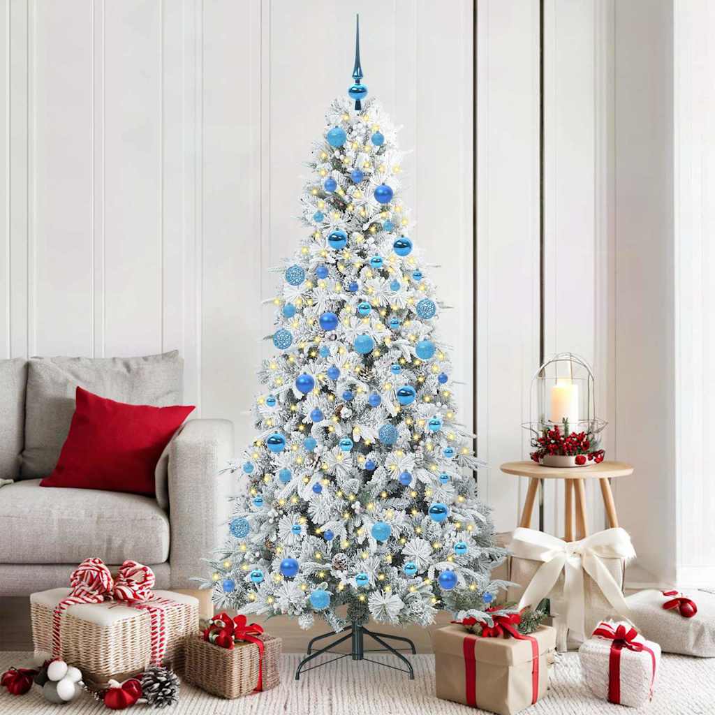 Artificial Hinged Christmas Tree Green 180 cm PE and PVC