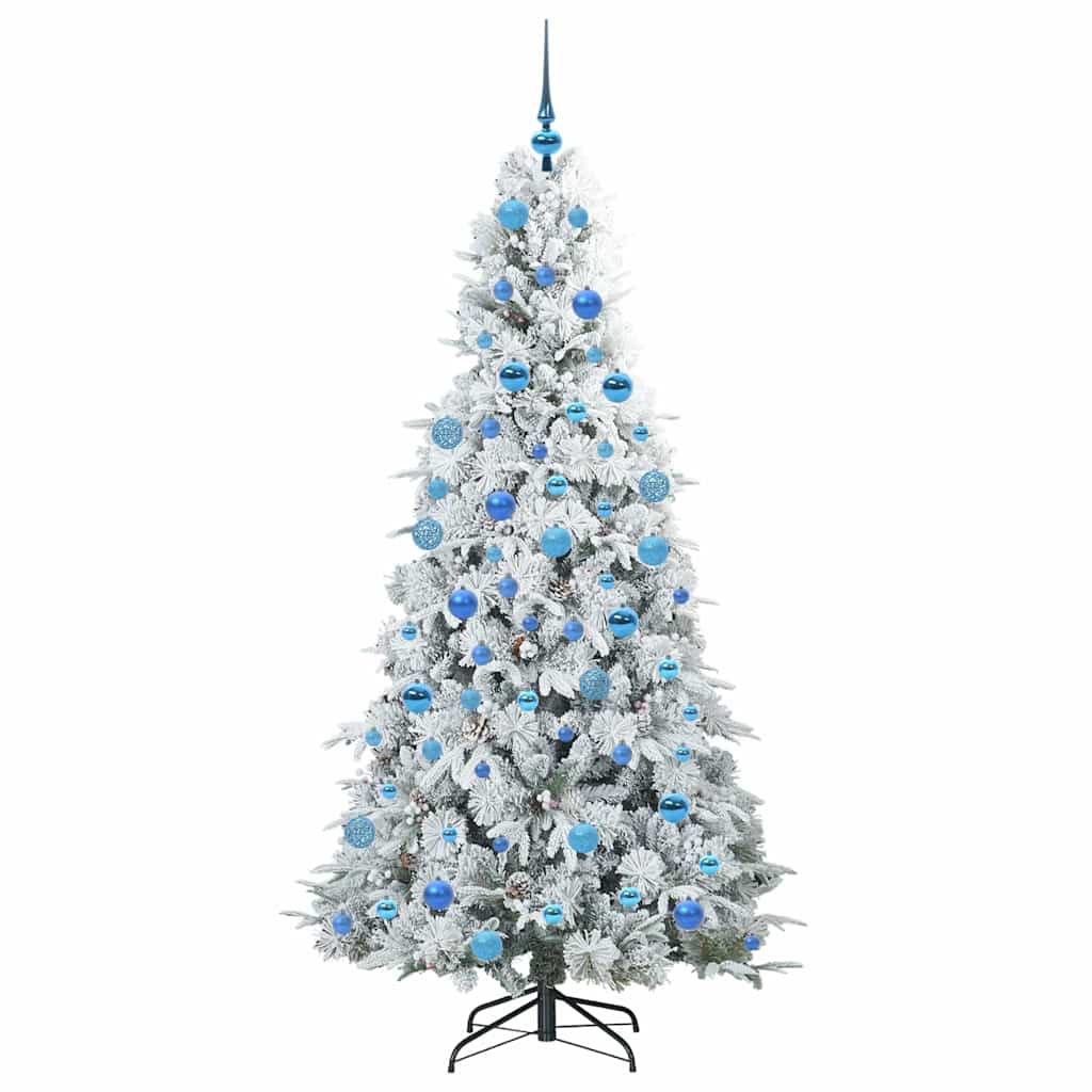 Artificial Hinged Christmas Tree Green 180 cm PE and PVC