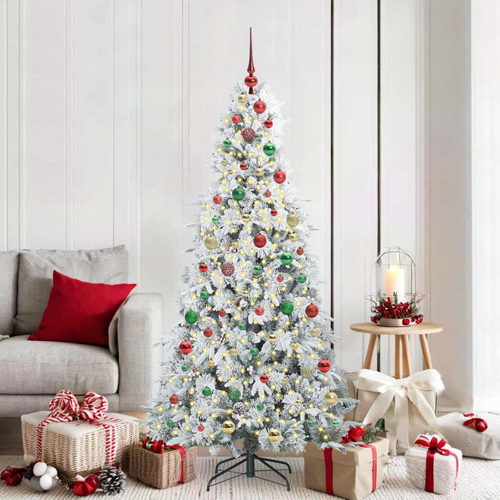 Artificial Hinged Christmas Tree Green 180 cm PE and PVC