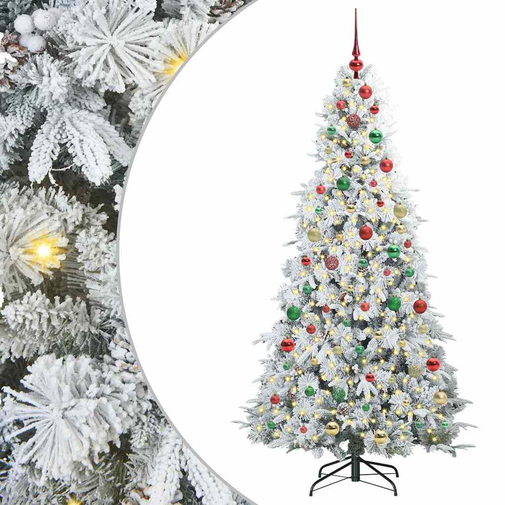 Artificial Hinged Christmas Tree Green 180 cm PE and PVC