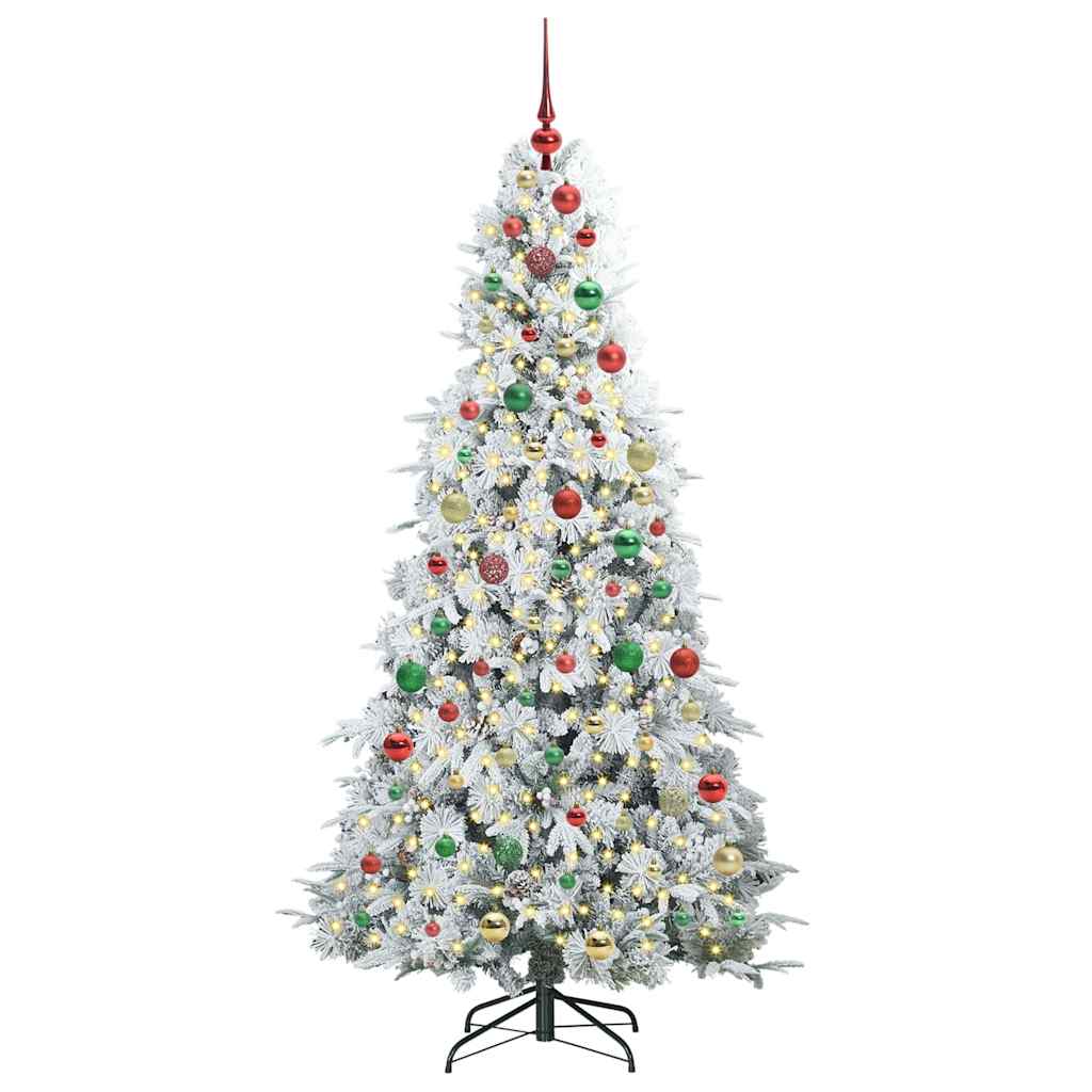Artificial Hinged Christmas Tree Green 180 cm PE and PVC