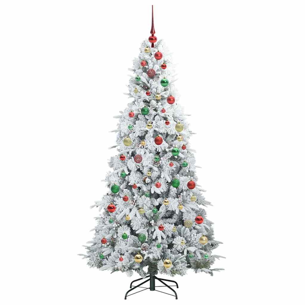 Artificial Hinged Christmas Tree Green 180 cm PE and PVC