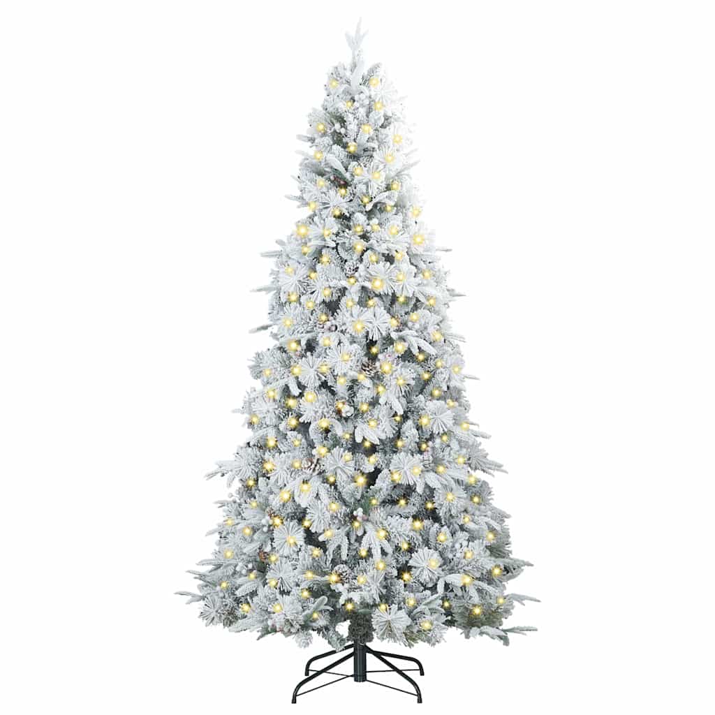 Artificial Hinged Christmas Tree Green 210 cm PE and PVC