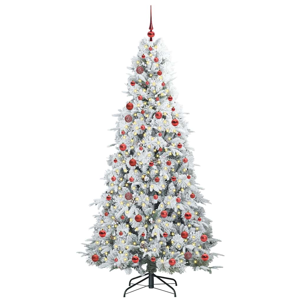 Artificial Hinged Christmas Tree Green 210 cm PE and PVC