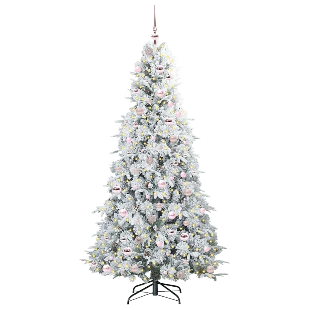 Artificial Hinged Christmas Tree Green 210 cm PE and PVC