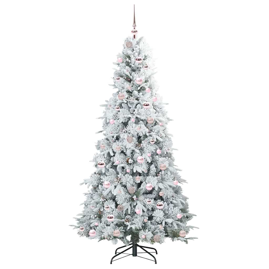 Artificial Hinged Christmas Tree Green 210 cm PE and PVC
