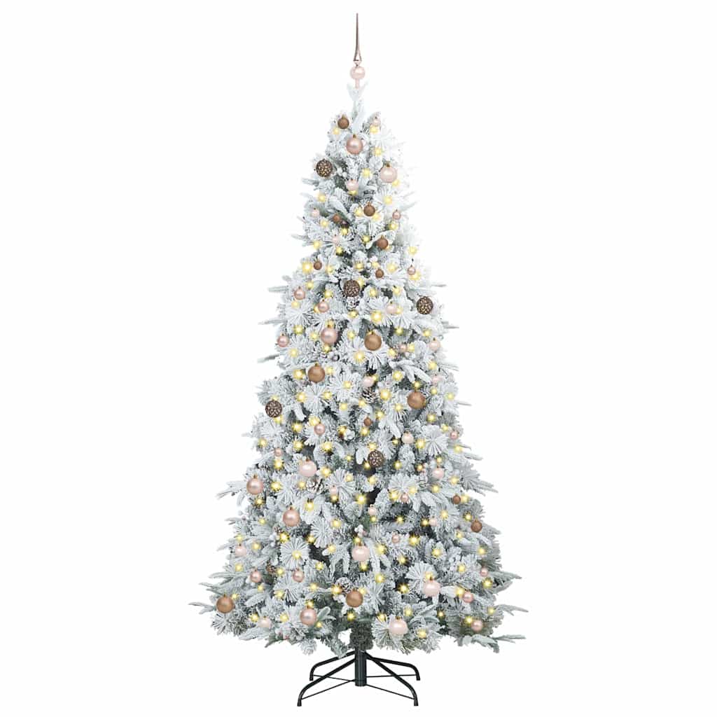 Artificial Hinged Christmas Tree Green 240 cm PE and PVC