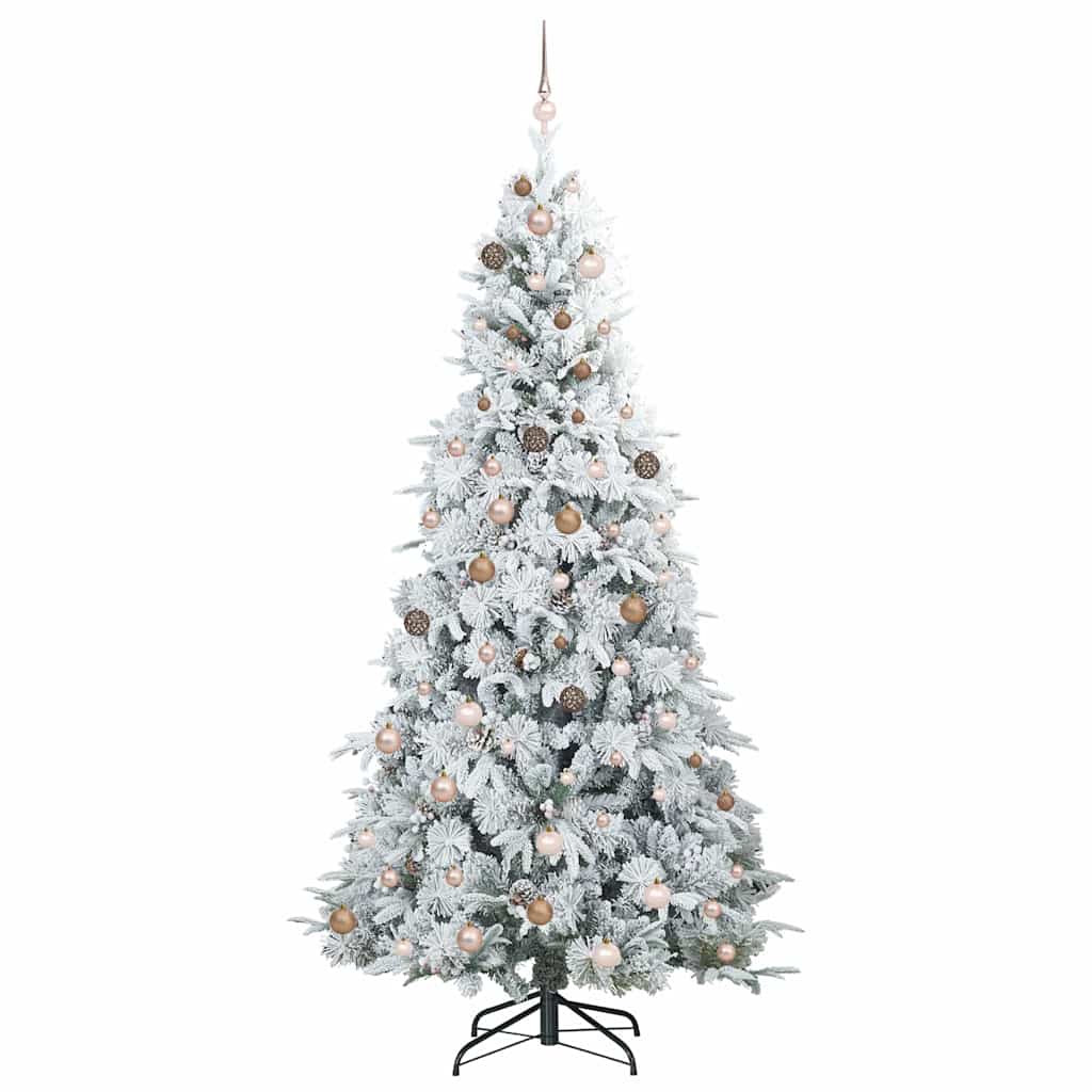 Artificial Hinged Christmas Tree Green 240 cm PE and PVC