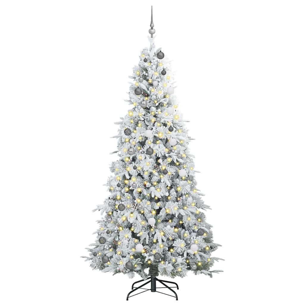 Artificial Hinged Christmas Tree Green 240 cm PE and PVC
